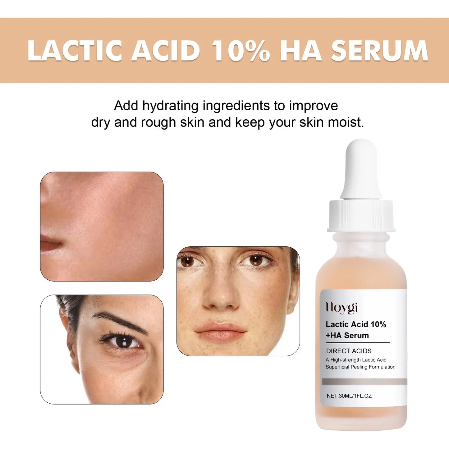 Remove Large Pores Serum Lactic Acid Facial Pore Shrinking Repairing Products Pore Minimizing Firming Smooth Korean Skin Care