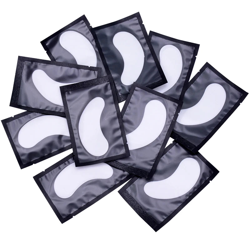 50Pairs Hydrogel Eye Patches Under Eye Pads Eyelash Extension Gel Stickers for Grafting Lashes Beauty Tools