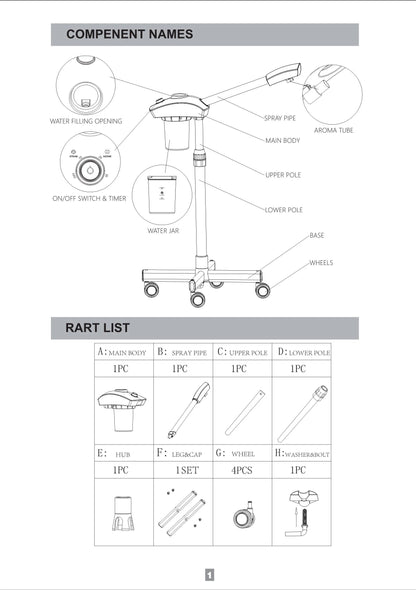 Hot Facial Steamer Warm Mist Humidifier for Face Deep Cleaning Vaporizer Sprayer Ozone Home Spa Salon Skin Care Whitening