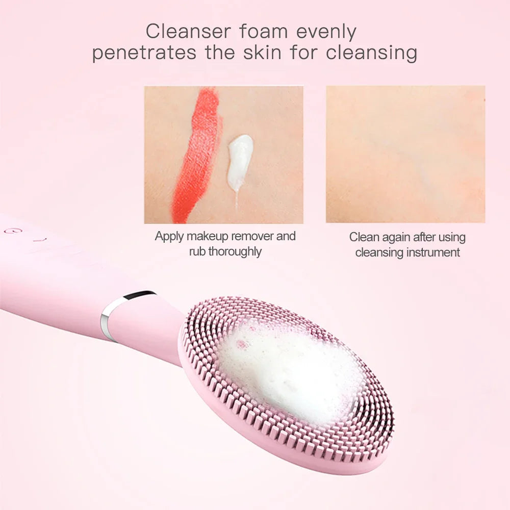 Portable Electric Facial Cleansing Brush