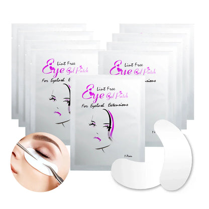 50Pairs Hydrogel Eye Patches Under Eye Pads Eyelash Extension Gel Stickers for Grafting Lashes Beauty Tools