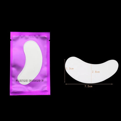 50pairs Hydrogel Eye Patches for Building Eyelash Extension Under Eye Pads Grafted Lash Stickers Beauty Tools