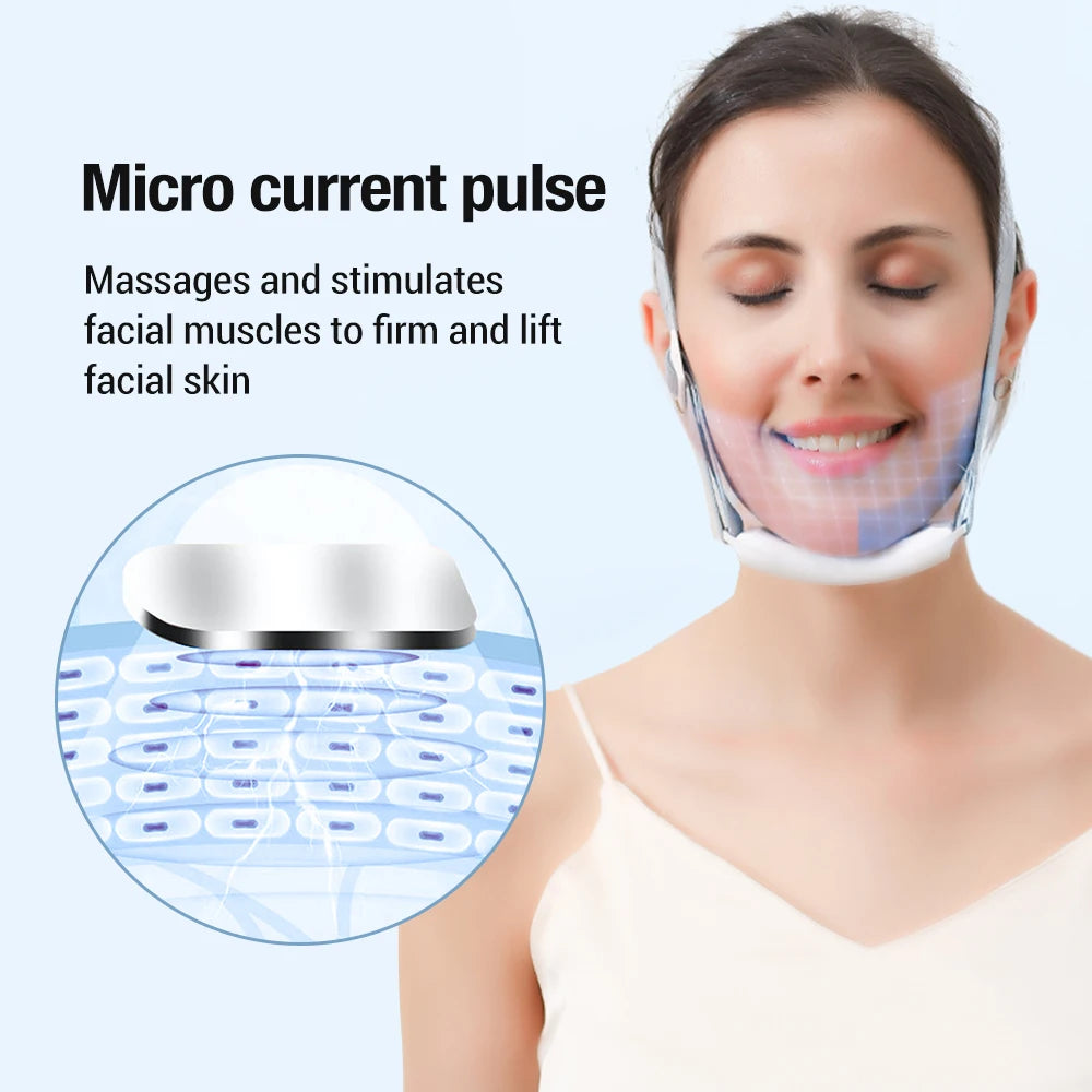 MS V-Shape Face Lifter – Double Chin Reducer & Hot Compress