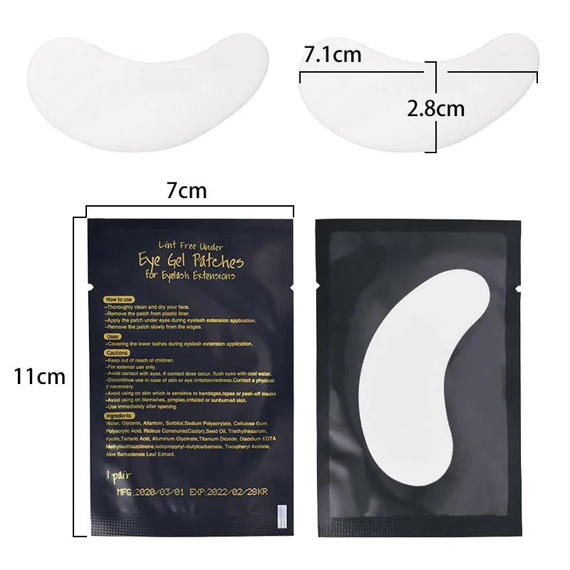 MASSA 500PCS Wholesale Hydrogel Gel Eye Patches for Eyelash Extension Eyepads Eyelash patch Makeup Free Shipping Top quality