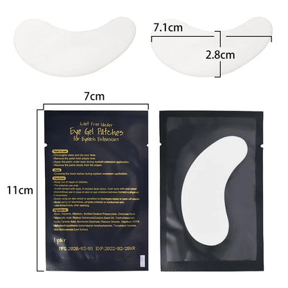 MASSA 500PCS Wholesale Hydrogel Gel Eye Patches for Eyelash Extension Eyepads Eyelash patch Makeup Free Shipping Top quality