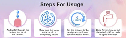 Ice Face Roller Ice Cube Beauty Massage Silicone Ice Mold For Eye Puffiness Ice Facial Roller Shrink Pores Multifunctional mold