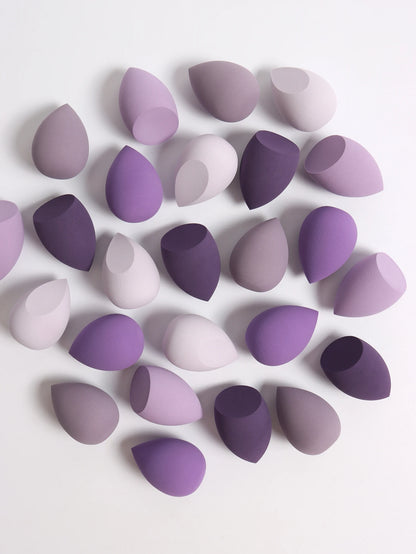 30 Beauty Eggs (Makeup Sponges) Foundation Make-Up Mixed Beauty Sponge, Liquid, Cream and Powder Without Blemish, Multi-Color C