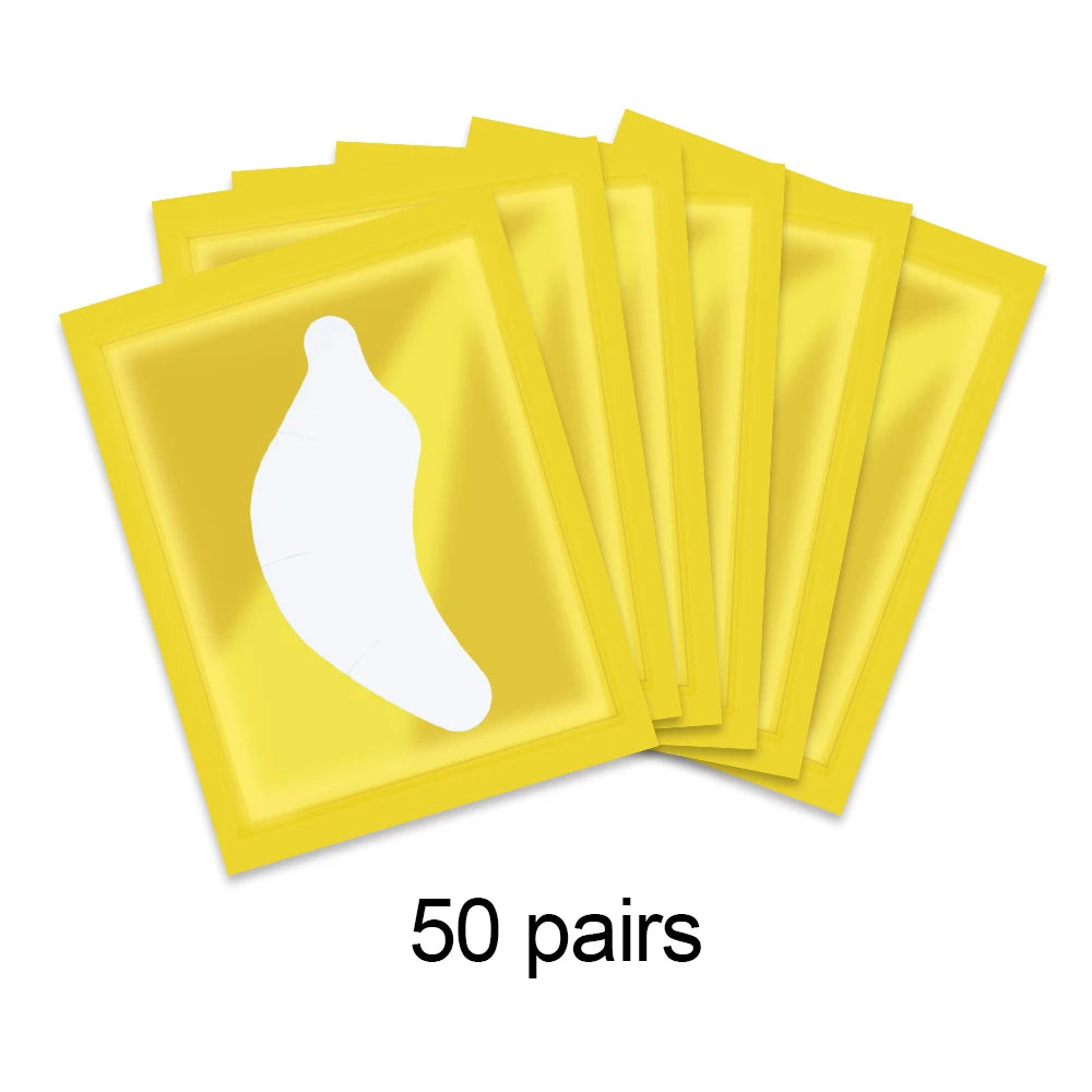 50 Pairs Eyelash Extension Patch Hydrogel Patches Gel Pad Makeup Lash Lift Tools Under Eye Patch Pads for Eyelash Extension