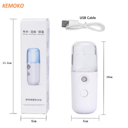 Mist  Sprayer Humidifier Face Steamer Moisturizing Beauty Instruments Face Skin Care Tools Mist sprayer nano spray  Nebulizer