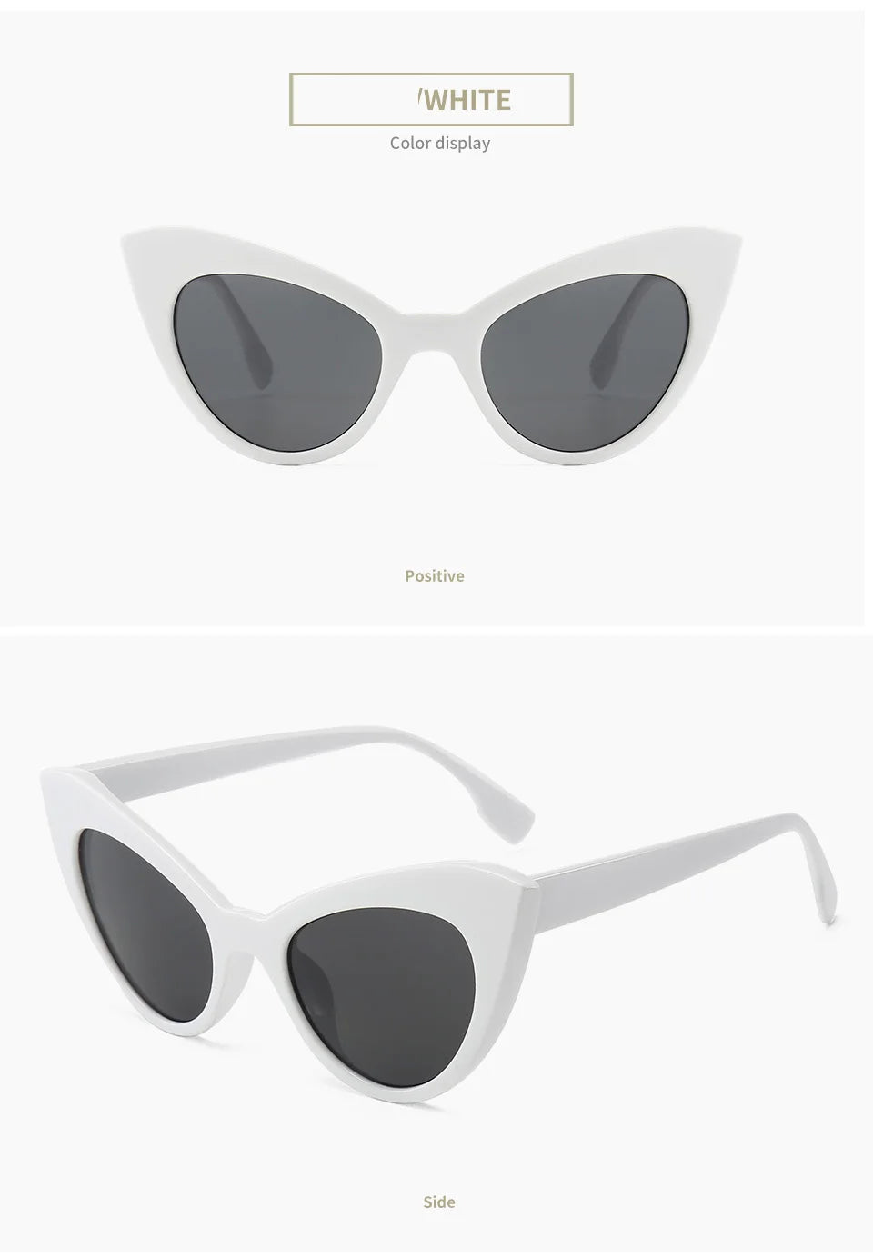 Summer Cat Eyes Sunglasses Small Frame Okulary UV400 Shades Polarized Vintage Eyewear Outfit Beach Sun Protection Sun Glasses