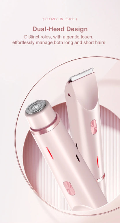 2 in 1 Electric Razor & Epilator for Women | Face & Bikini Shaver
