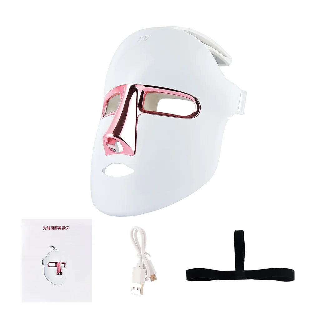 Wireless 7 Colors Face LED Mask Photon Facal Beauty Mask