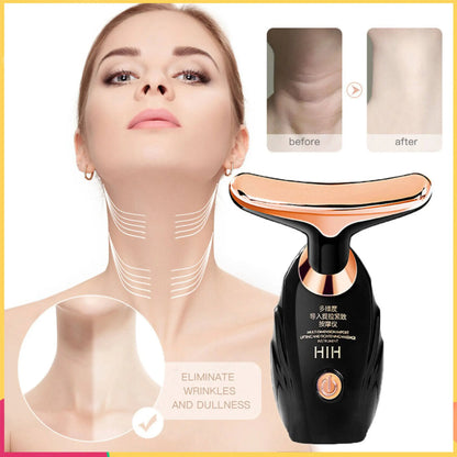3 In 1 Face Massager Neck Facial Eye Massage Introducer Microcurrent Skin Rejuvenation Anti Aging Beauty Device BEAUTY TOOLS