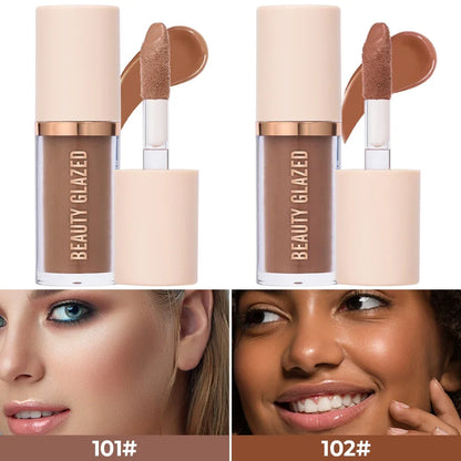 Beauty Glazed Cream Contour with Natural Shadow Effect Long-Lasting Matte Finish Waterproof Foundation Cream for Quick Coverage