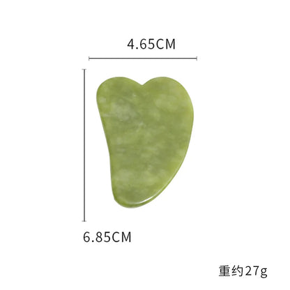 Natural Jade Roller Massager for Face Body Back Foot Massage Roller Facial Liftting Anti-wrinkle Double-end Gua Sha Jade Stone