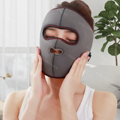 Electrically Heated Head Facial Paralysis Hot Pack Massage Mask Face Aftermath Recovery Instrument Face Spasm Crooked Mouth