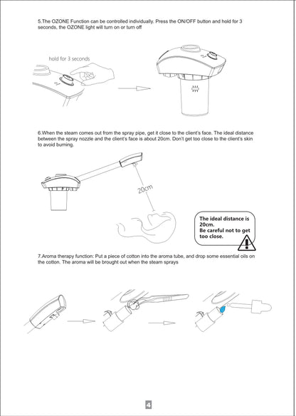 Hot Facial Steamer Warm Mist Humidifier for Face Deep Cleaning Vaporizer Sprayer Ozone Home Spa Salon Skin Care Whitening