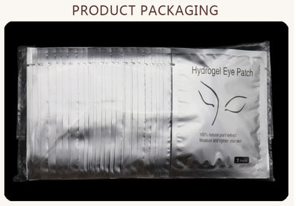 50pairs Hydrogel Eye Patches for Building Eyelash Extension Under Eye Pads Grafted Lash Stickers Beauty Tools
