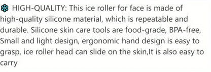 Ice Facial Roller Skin Care Beauty Lifting Contouring Tools Ice Cube Trays Ice Globe Balls Face Massager Skin Care Tool