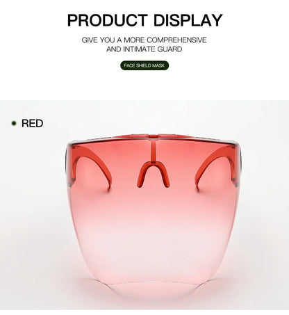 Full Face Sunglasses Mask Women Men Protective Faceshield Glasses Goggles Covered Spherical Lens Anti-Spray Cycling Sunglasses