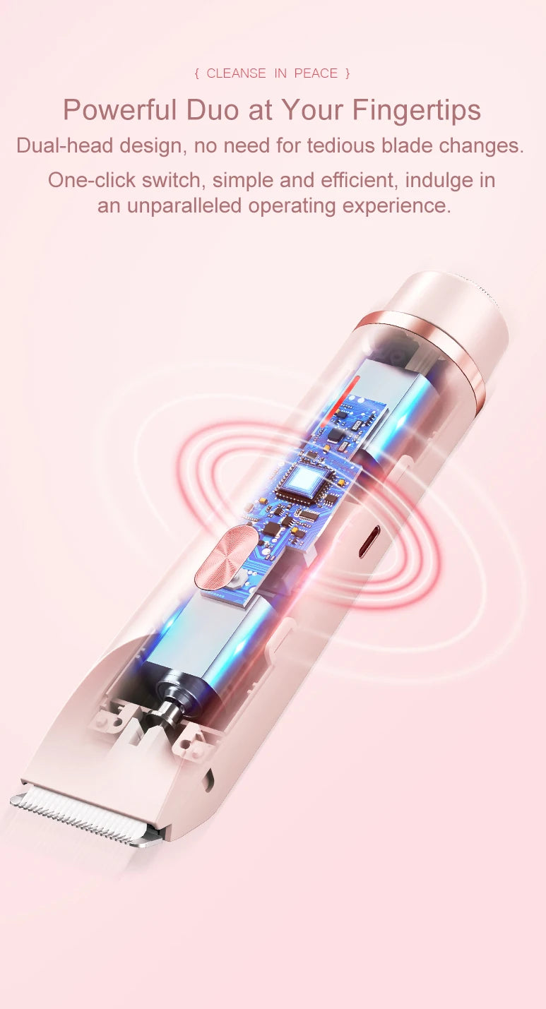 2 in 1 Electric Razor & Epilator for Women | Face & Bikini Shaver