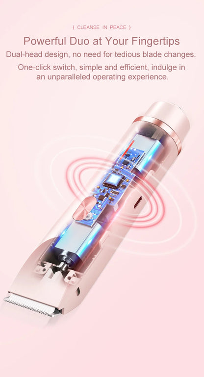 2 in 1 Electric Razor & Epilator for Women | Face & Bikini Shaver