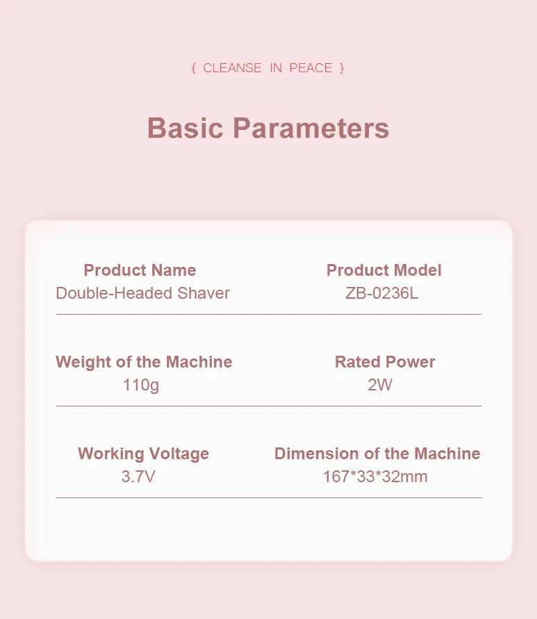 2 in 1 Electric Razor & Epilator for Women | Face & Bikini Shaver