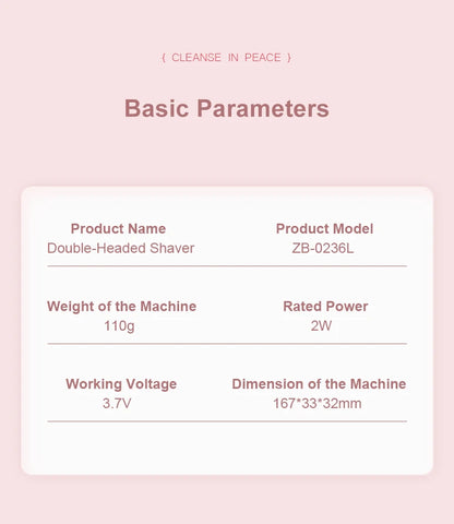 2 in 1 Electric Razor & Epilator for Women | Face & Bikini Shaver