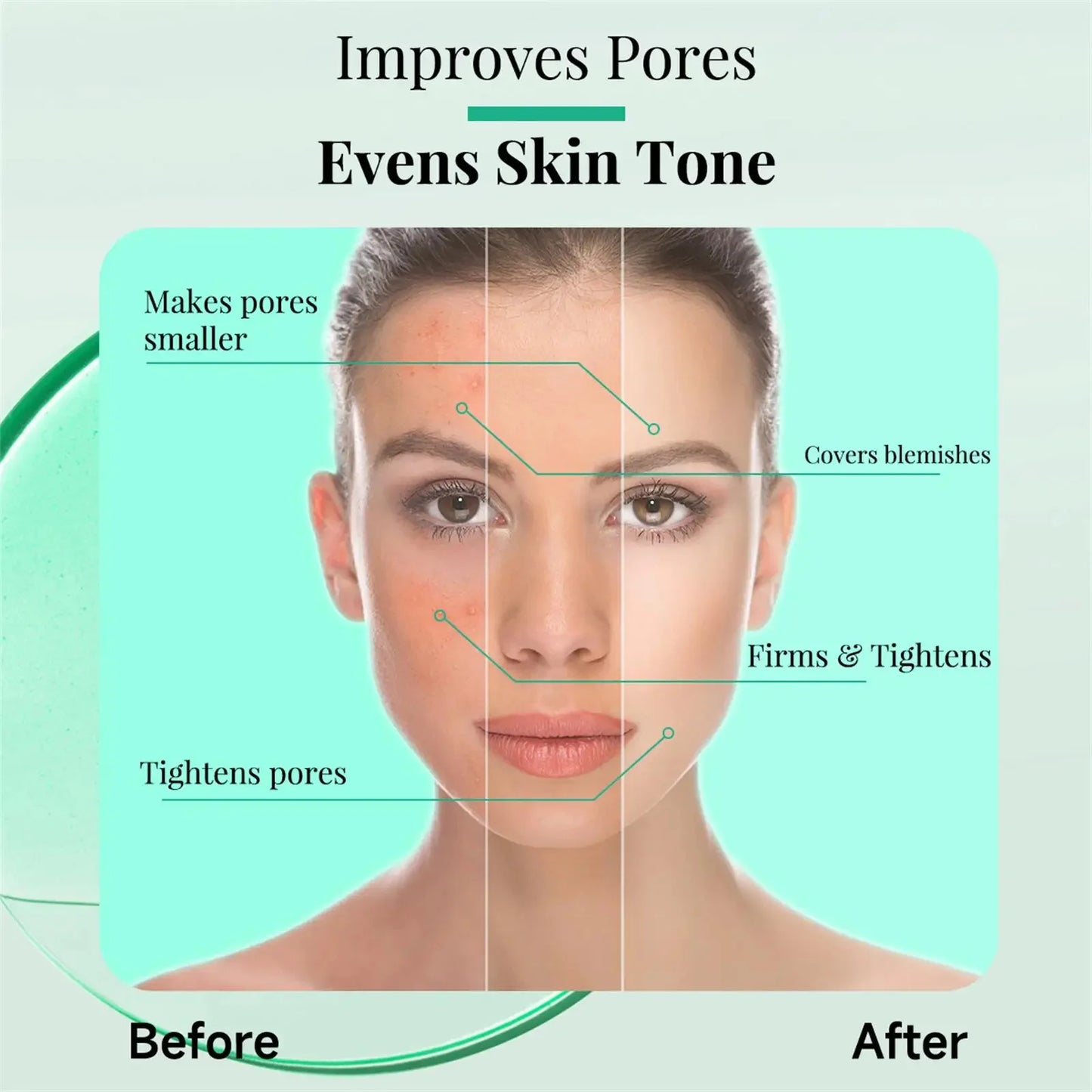 Remove Large Pores Serum Lactic Acid Facial Pore Shrinking Repairing Products Pore Minimizing Firming Smooth Korean Skin Care
