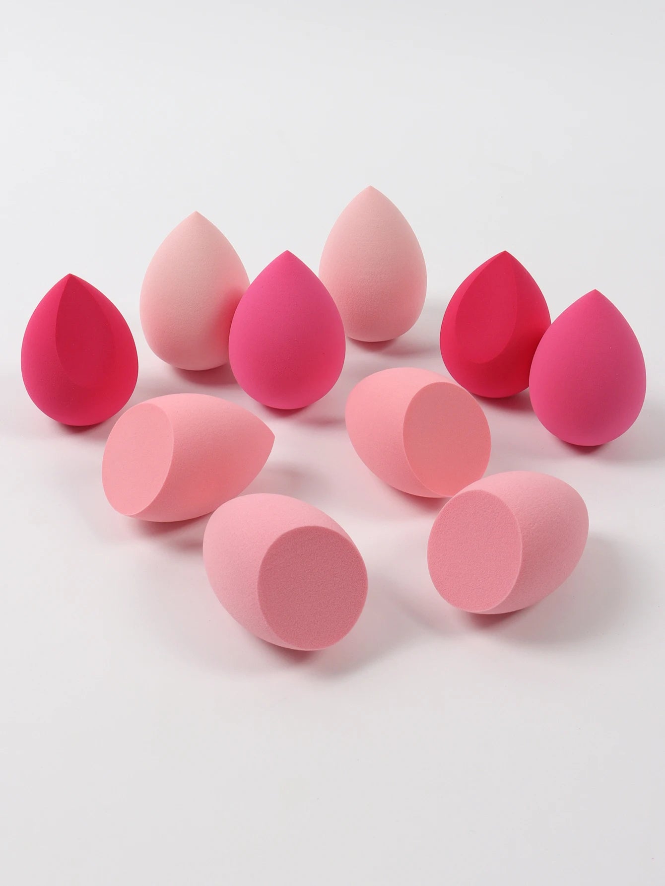 30 Beauty Eggs (Makeup Sponges) Foundation Make-Up Mixed Beauty Sponge, Liquid, Cream and Powder Without Blemish, Multi-Color C