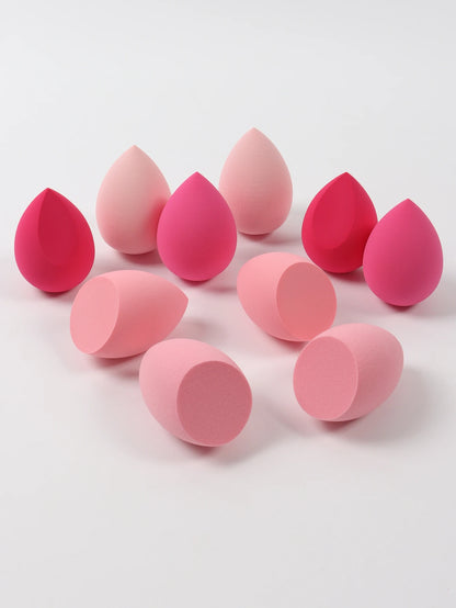 30 Beauty Eggs (Makeup Sponges) Foundation Make-Up Mixed Beauty Sponge, Liquid, Cream and Powder Without Blemish, Multi-Color C