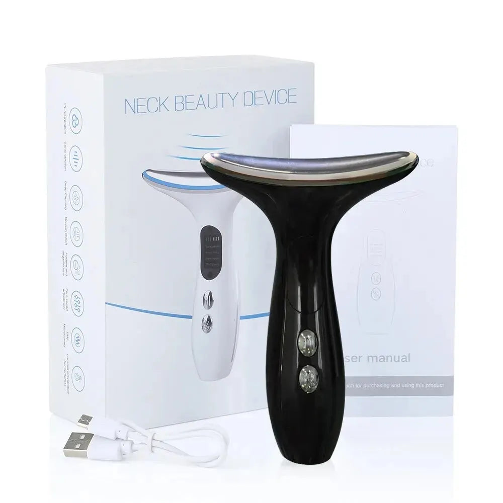 EMS Neck & Face Lifting Massager | LED Anti-Wrinkle Device