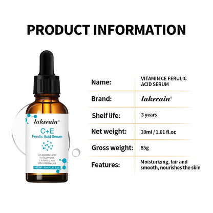 Vitamin C Face Serum Vitamin CE Serum with Ferulic Acid for Women Vitamin E&Ferulic Serum Skin Care, Vitamin C Serum for Face