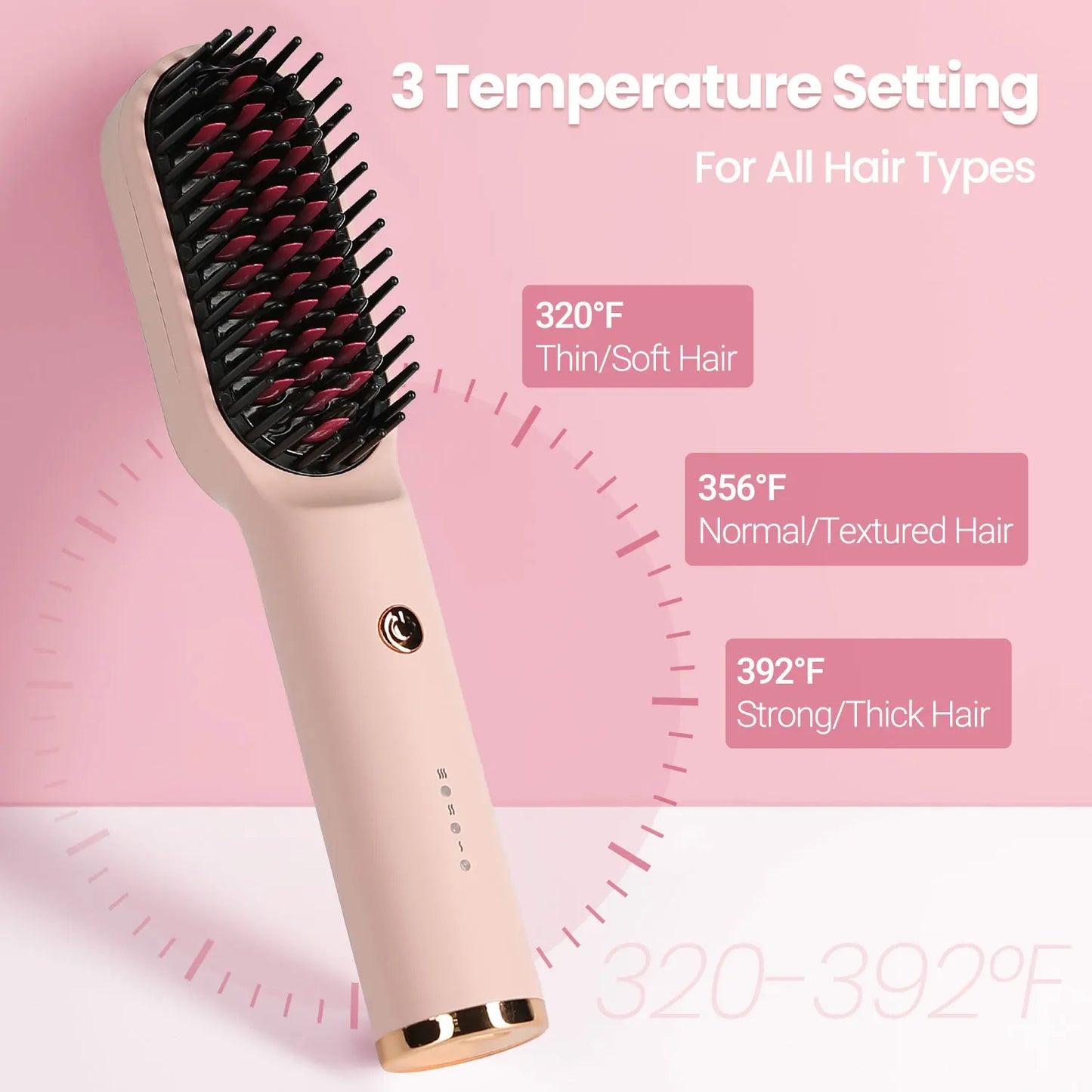 KIPOZI Hair Dryer Brush Negative lon 3 In 1