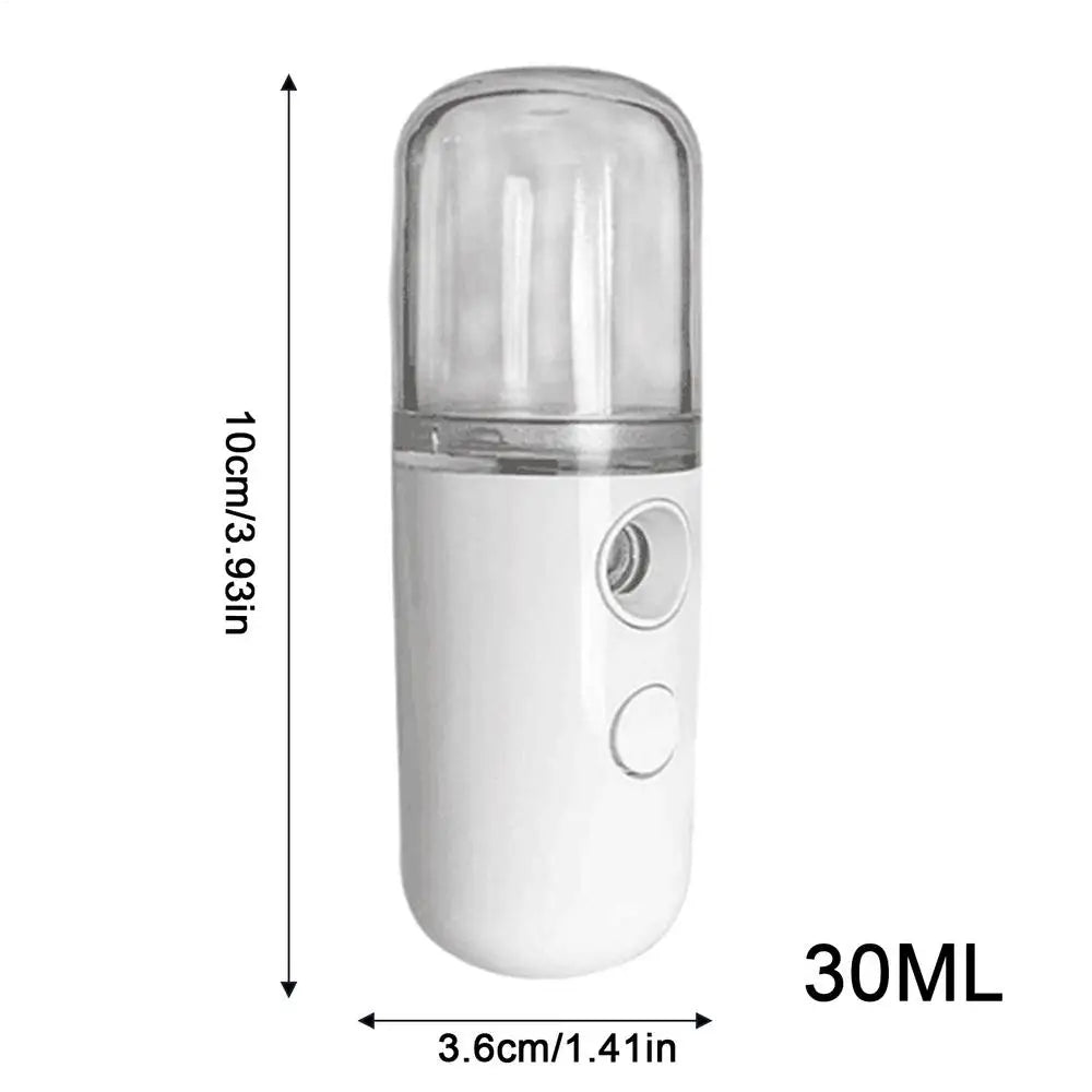 USB Mist Facial Sprayer Humidifier USB Portable 30ml Mini Nano Mist Sprayer Facial Steamer Air Humidifier Face Skin Care Tools