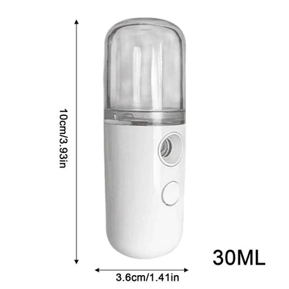 USB Mist Facial Sprayer Humidifier USB Portable 30ml Mini Nano Mist Sprayer Facial Steamer Air Humidifier Face Skin Care Tools