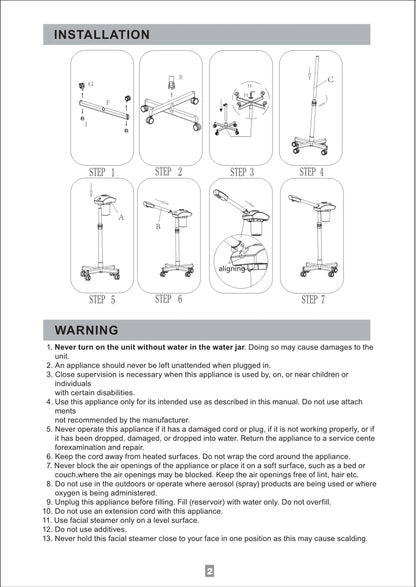 Hot Facial Steamer Warm Mist Humidifier for Face Deep Cleaning Vaporizer Sprayer Ozone Home Spa Salon Skin Care Whitening