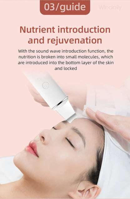 Ultrasonic Skin Scrubber | Blackhead Remover & Face Lifter