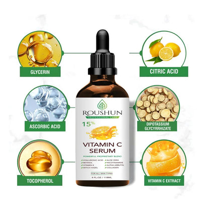118ml Vitamin C SerumFace Care Skin Care Essence Liquid Hydrating Moisturizing  EssenceTO Body, Eye, Face,  HandEssential Oil