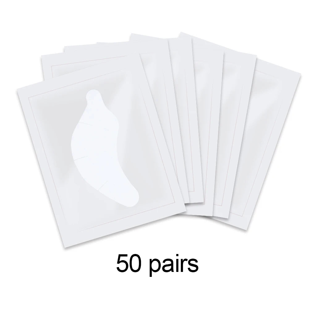 50 Pairs Eyelash Extension Patch Hydrogel Patches Gel Pad Makeup Lash Lift Tools Under Eye Patch Pads for Eyelash Extension