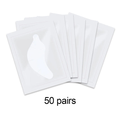 50 Pairs Eyelash Extension Patch Hydrogel Patches Gel Pad Makeup Lash Lift Tools Under Eye Patch Pads for Eyelash Extension