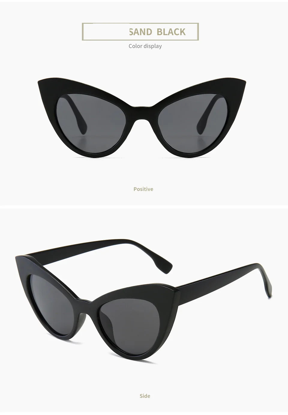 Summer Cat Eyes Sunglasses Small Frame Okulary UV400 Shades Polarized Vintage Eyewear Outfit Beach Sun Protection Sun Glasses