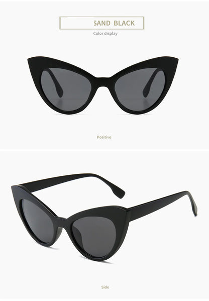 Summer Cat Eyes Sunglasses Small Frame Okulary UV400 Shades Polarized Vintage Eyewear Outfit Beach Sun Protection Sun Glasses