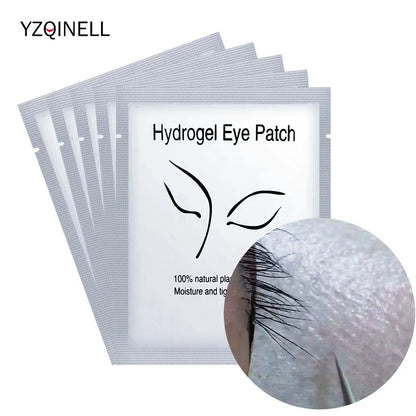 100Pairs Wholesale Hydrogel Eye Patch for Building Eyelash Extension Under Eye Pads Grafted Lash Stickers Beauty Tools