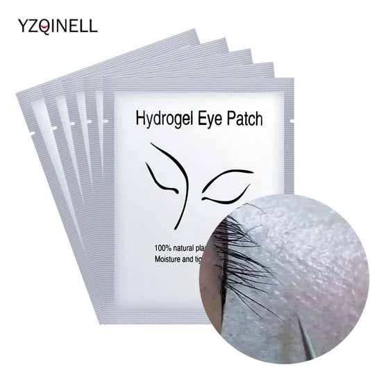 100Pairs Wholesale Hydrogel Eye Patch for Building Eyelash Extension Under Eye Pads Grafted Lash Stickers Beauty Tools