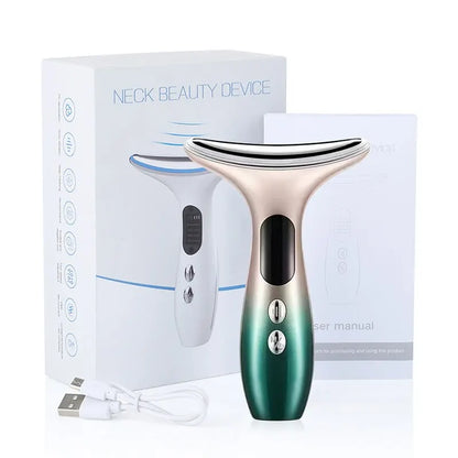 EMS Neck & Face Lifting Massager | LED Anti-Wrinkle Device