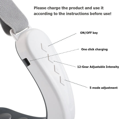 One Set Electric Face Massager 5 Modes 12 Intensity Adjustments Suitable Daily Facial Care