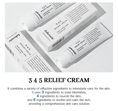 3 4 5 Relief Cream Address Blemishes Nourish The Skin And Provide Soothing Care Face Lifting Beauty Moisturizer Korean Cosmetics