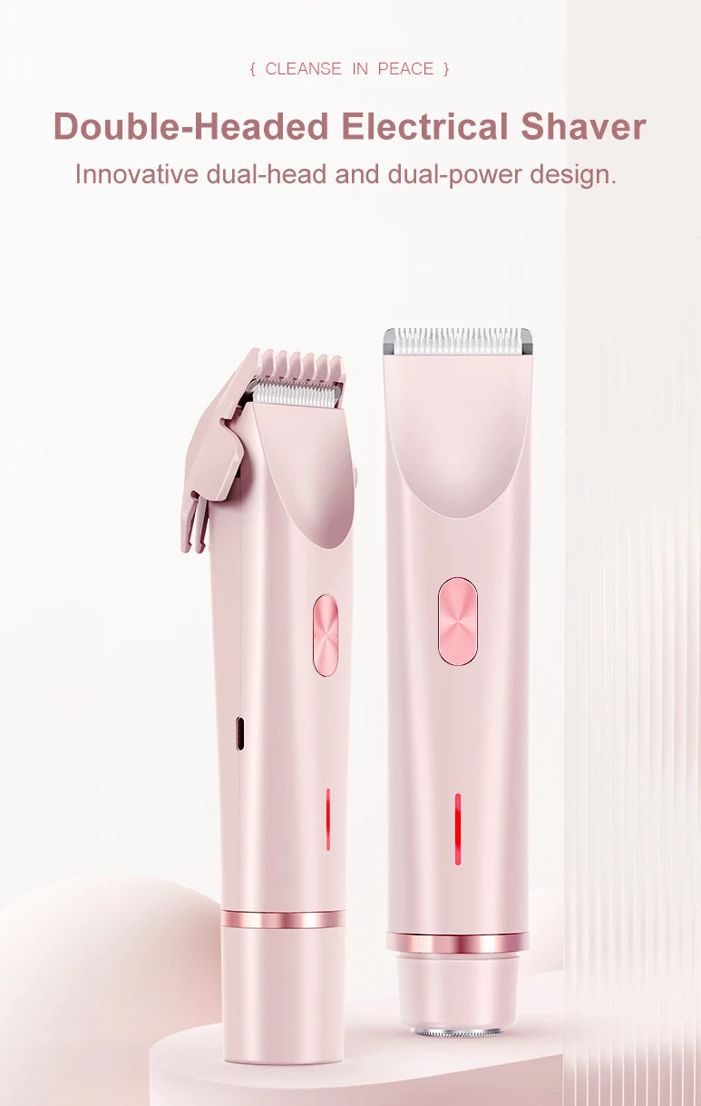 2 in 1 Electric Razor & Epilator for Women | Face & Bikini Shaver