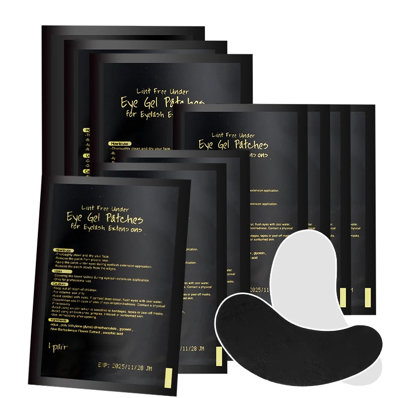 UV Patches 50pairs Hydrogel Eyelash Patch Black Pad Eyelash Patch Beauty And Moisturizing Eye Mask for Eyelash Extension Makeup